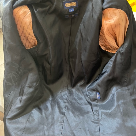 COACH Butter Soft Leather Black Blazer Jacket S $595 - Picture 9 of 14